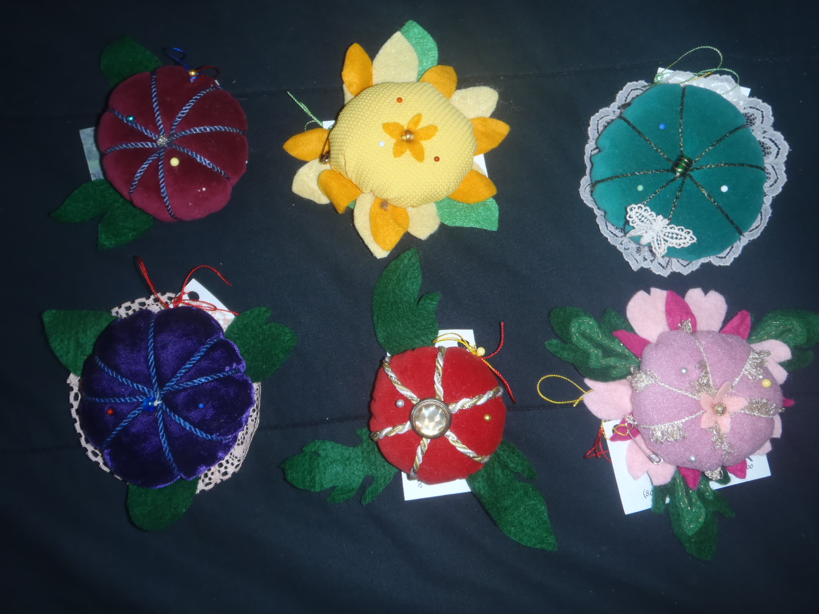 Photo of our hand made pin cushions.